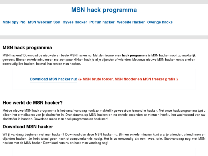 www.msnhacksoftware.nl