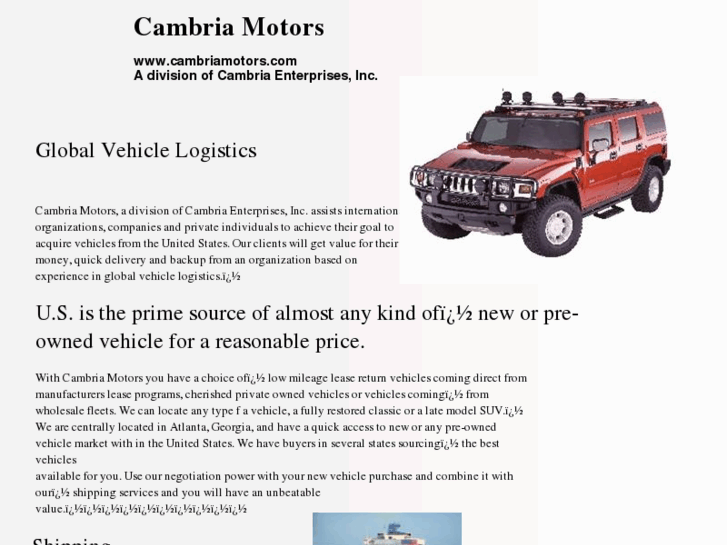 www.cambriamotors.com