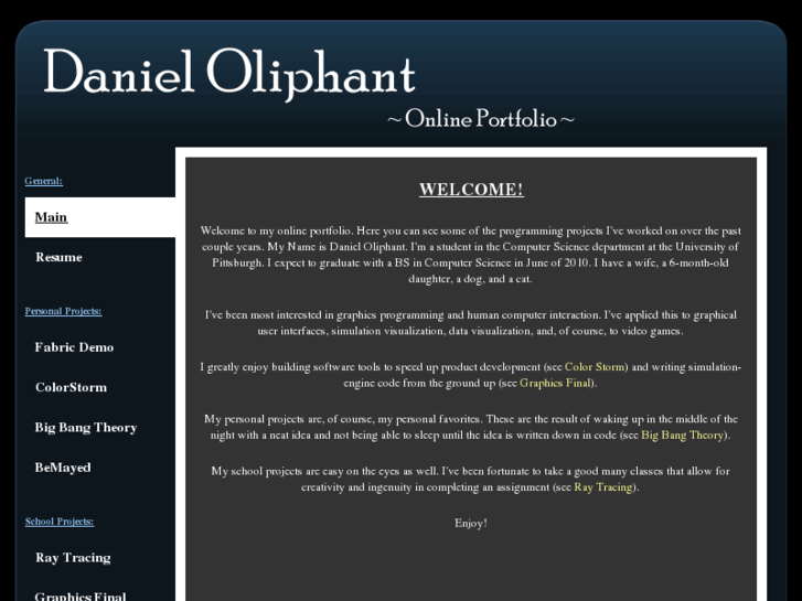 www.danieloliphant.com