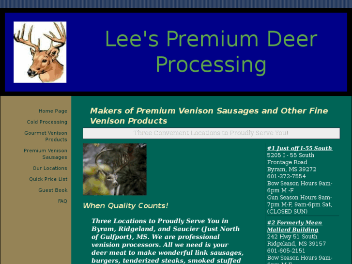 www.leespremiumdeerprocessing.com