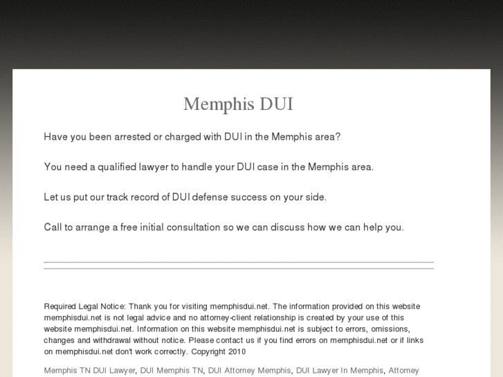 www.memphisdui.net