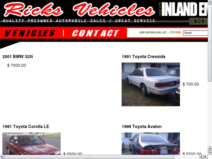 www.ricksvehicles.com