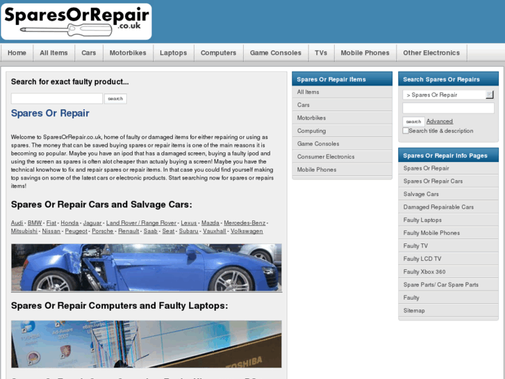 www.sparesorrepair.com