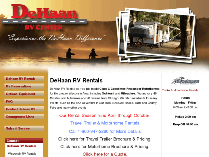 www.dehaanrvrentals.com