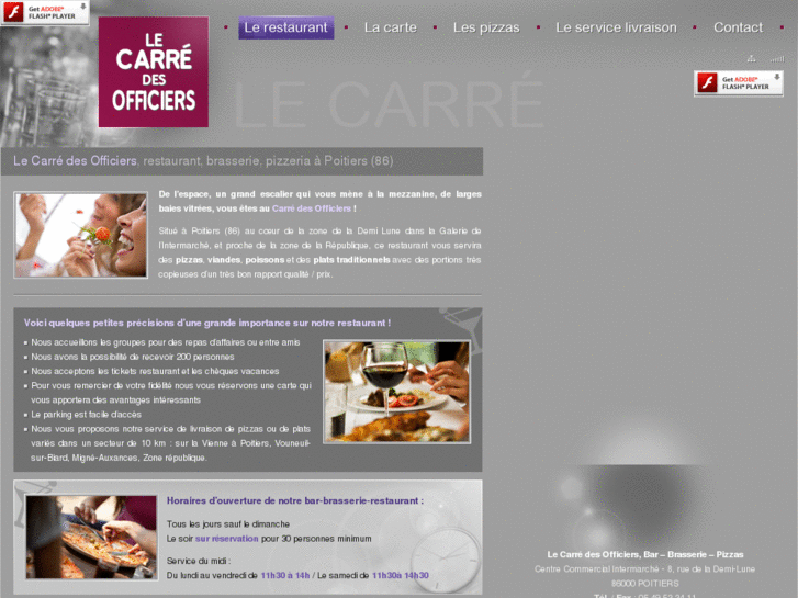 www.lecarre-des-officiers-restaurant-pizzeria-86.com