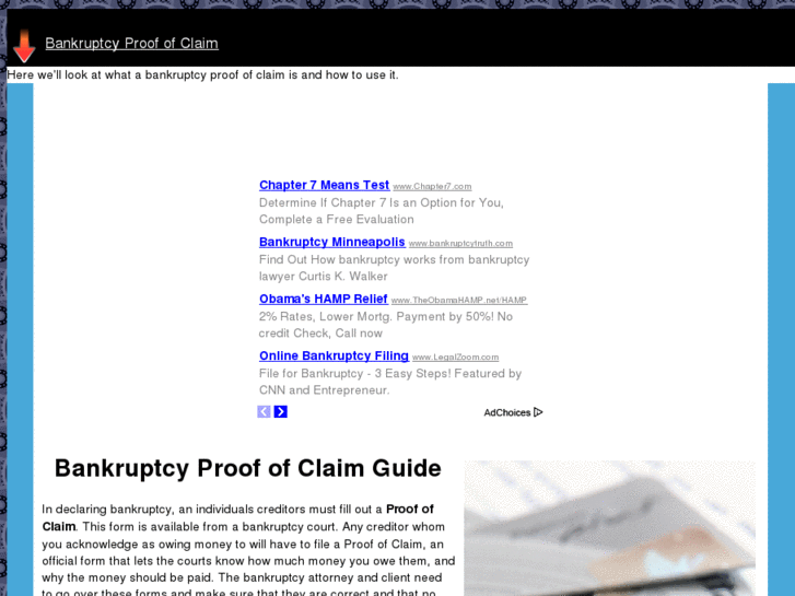 www.bankruptcyproofofclaim.com