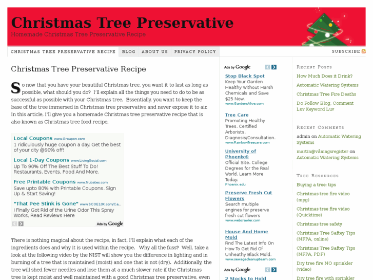 www.christmastreepreservative.org