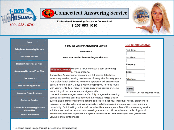 www.connecticutansweringservice.com