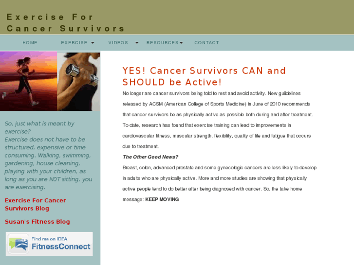 www.exerciseforcancersurvivors.com