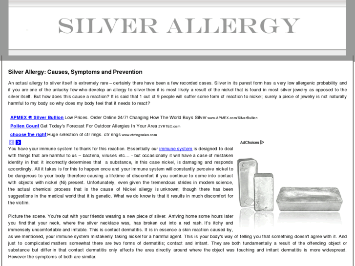 www.silverallergy.com
