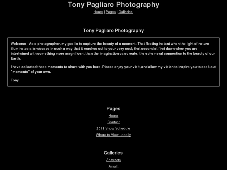 www.tonypagliaro.com