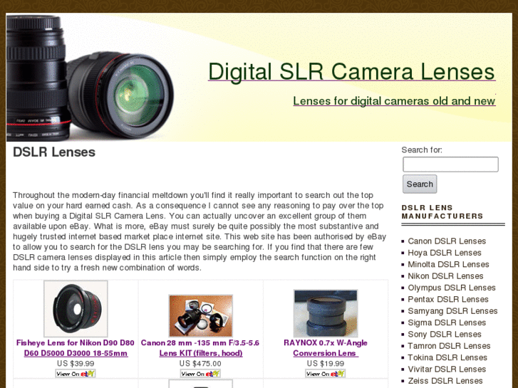 www.digital-camera-lenses.co.uk