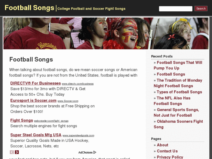 www.footballsongs.net