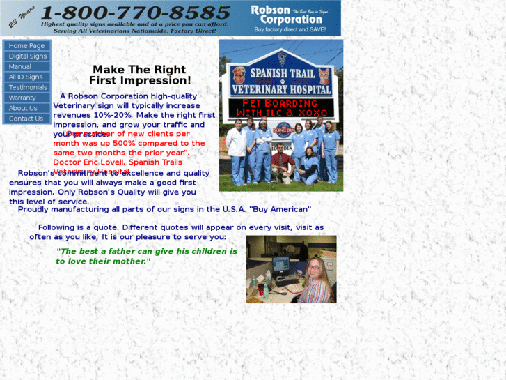 www.robsonvetsigns.com