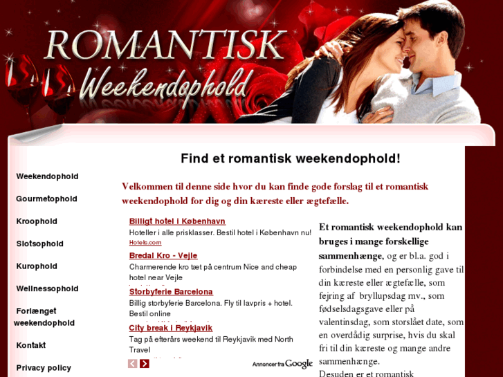 www.romantiskweekendophold.dk