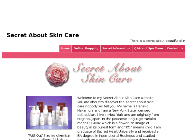 www.secretaboutskincare.com