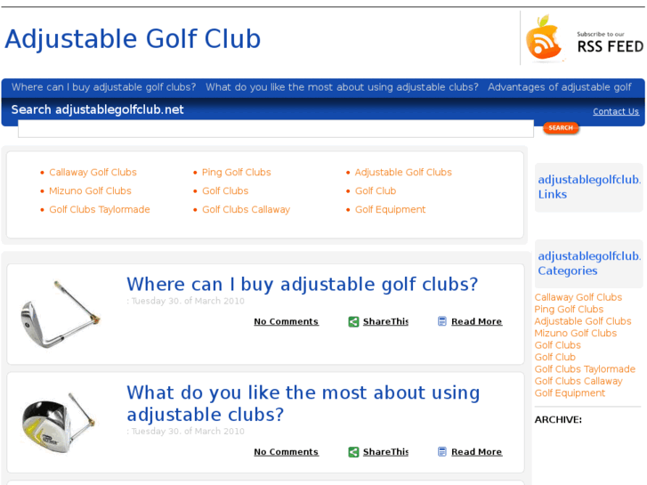 www.adjustablegolfclub.net