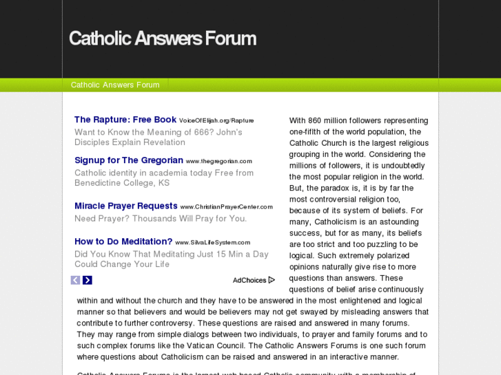 www.catholicanswersforum.com