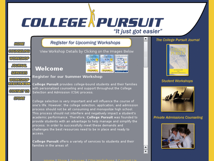 www.collegepursuit.biz