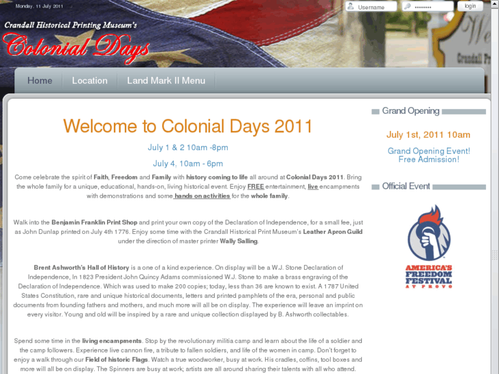 www.colonialdays.org