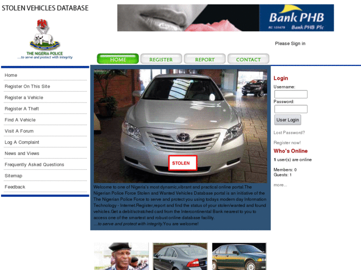 www.stolenandwantedvehicle.com