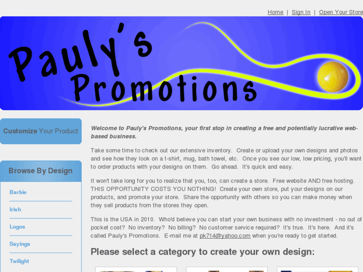 www.paulyspromotions.com