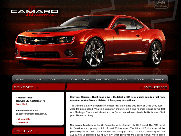 www.righthanddrivecamaro.com