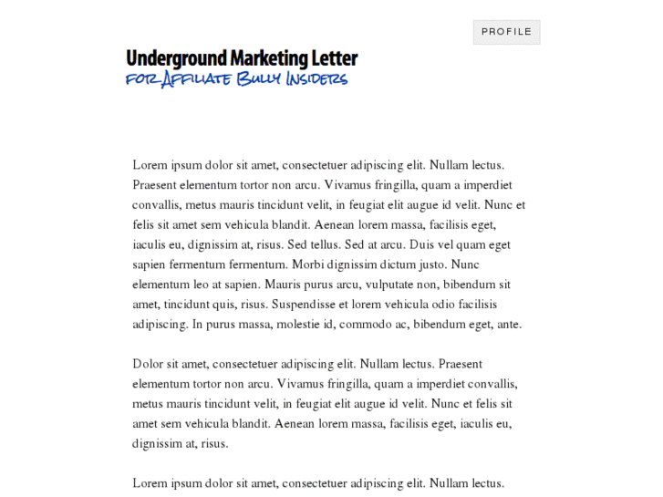 www.undergroundmarketingletter.com