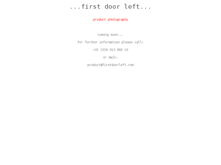 www.firstdoorleft.com