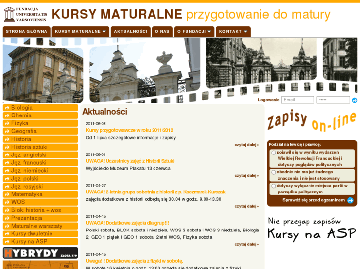 www.kursydomatury.pl