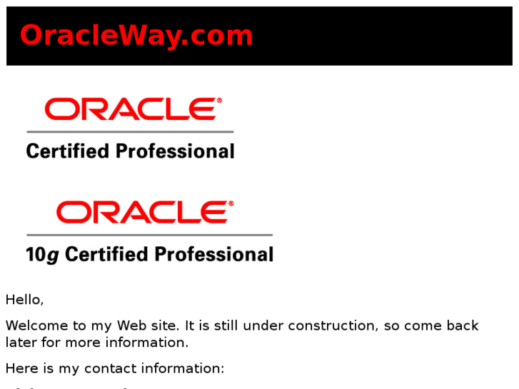 www.oracleway.com