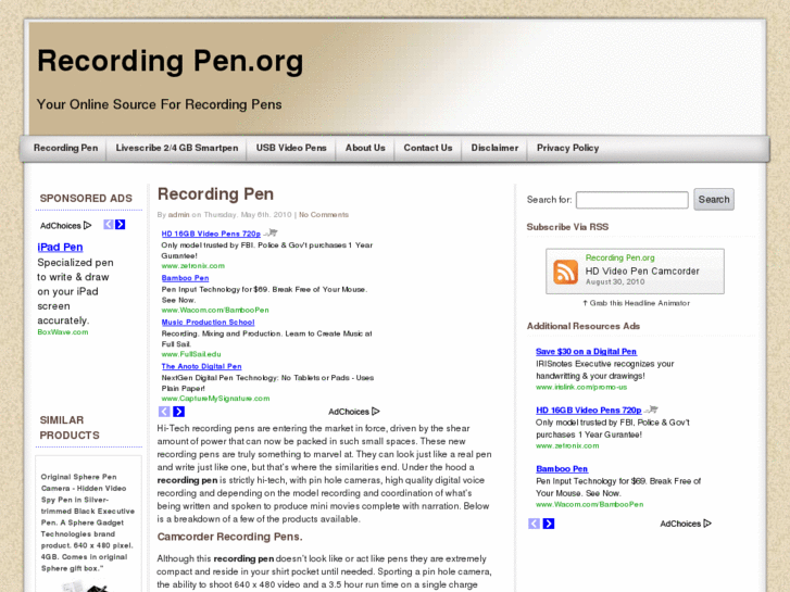 www.recordingpen.org