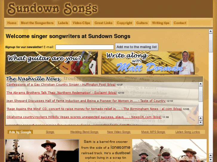 www.sundownsongs.com