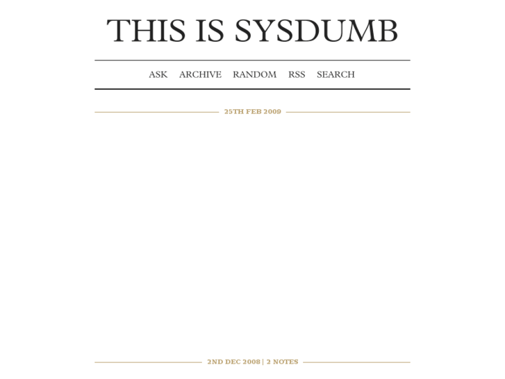 www.sysdumb.com