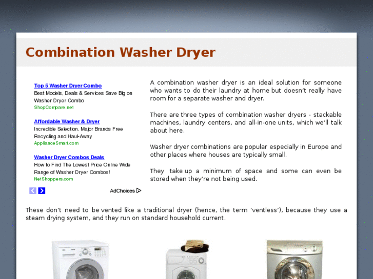 www.combinationwasherdryer.com