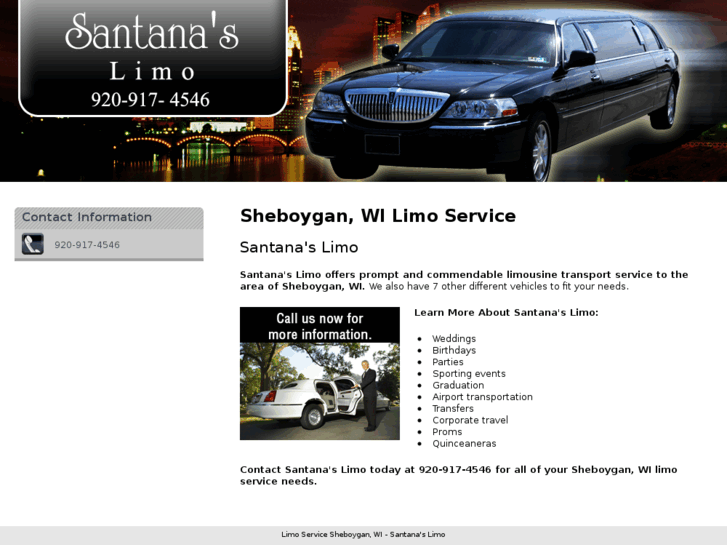 www.santanaslimoservicesheboygan.com