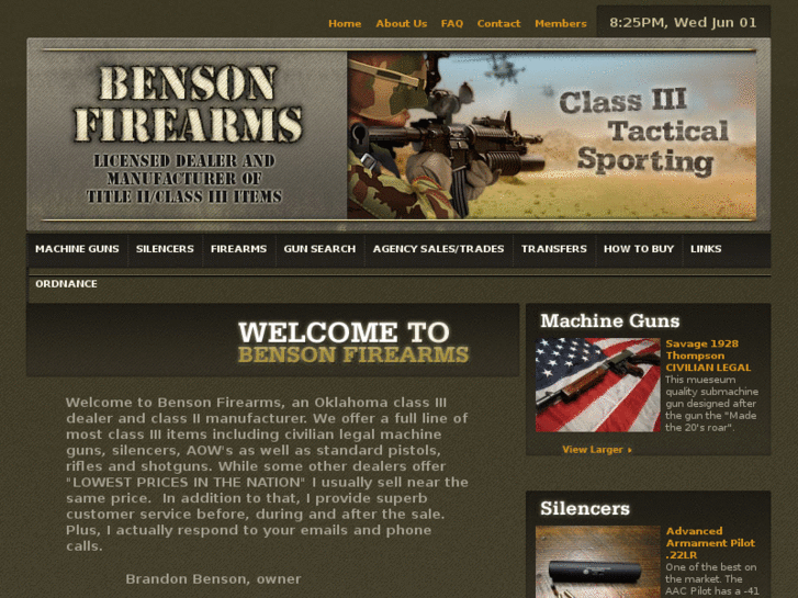 www.bensonfirearms.com