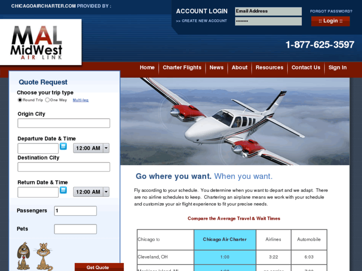 www.chicagoaircharter.com