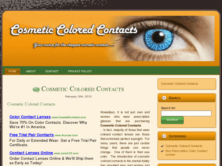 www.cosmeticcoloredcontacts.net