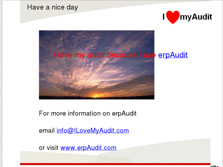 www.ilovemyaudit.com