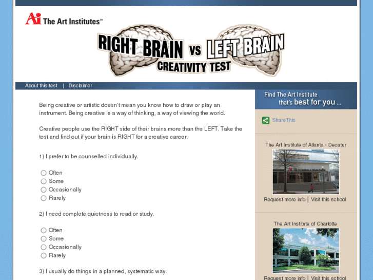 www.rightbrainleftbraintest.com