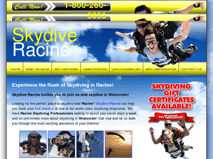 www.skydiveracine.com