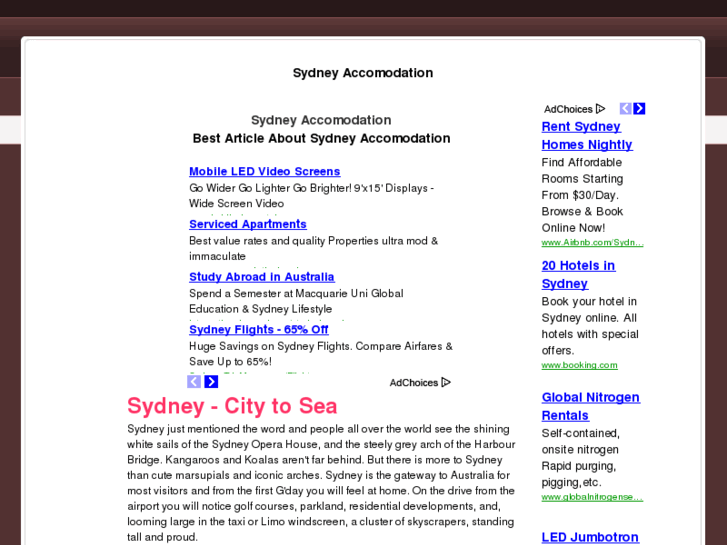 www.sydneyaccomodation.org