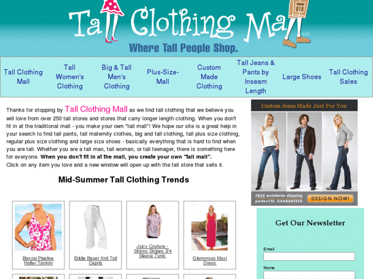 www.tallclothingmall.net