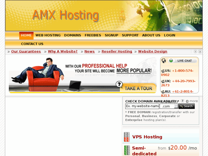 www.amxhosting.com