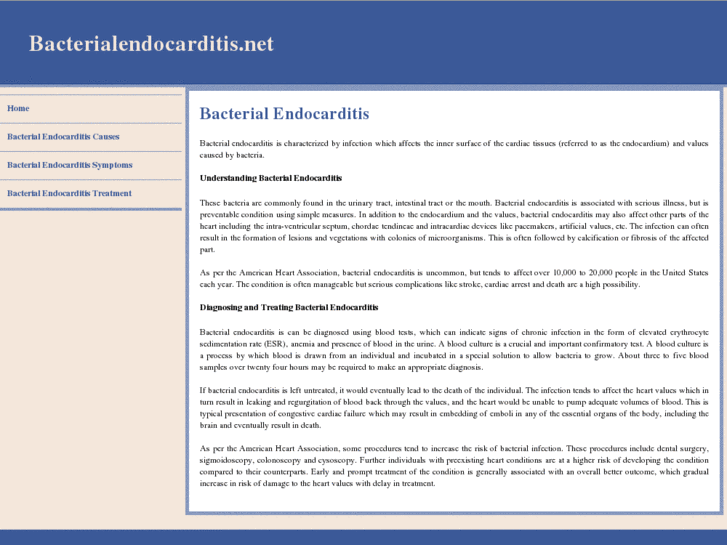 www.bacterialendocarditis.net