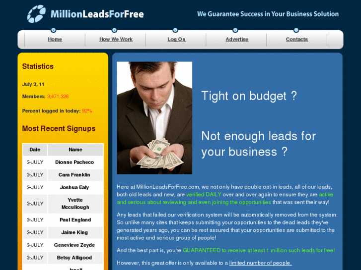 www.millionleadsforfree.com