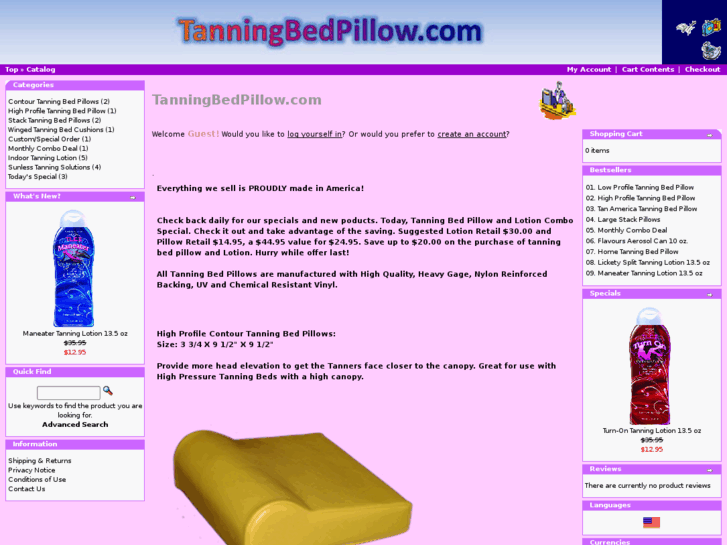 www.tanningbedpillow.com