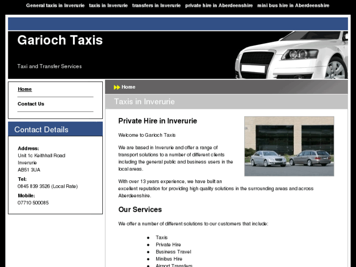 www.taxiandtransfersinverurie.com