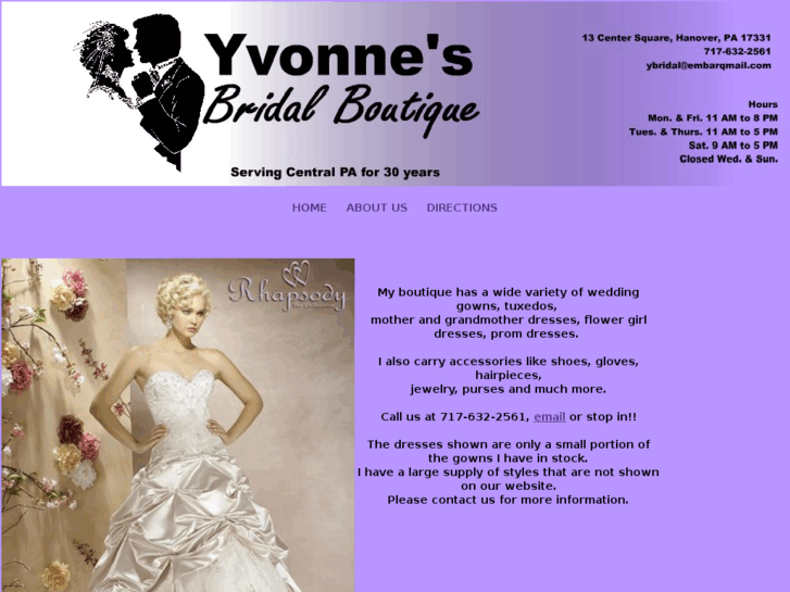 www.yvonnesbridalboutique.com